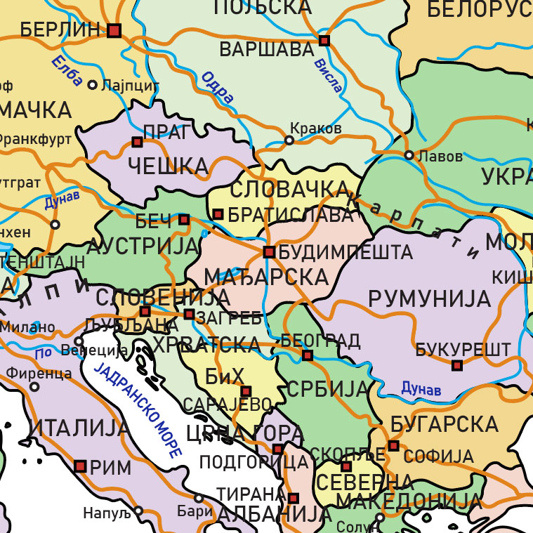 Mapa sveta 23 stiker