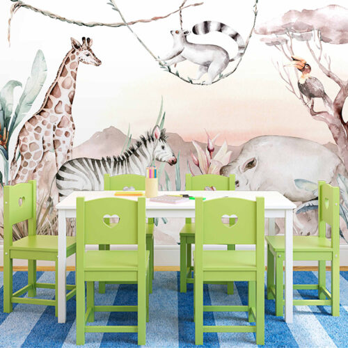 Foto tapete Painted jungle 3
