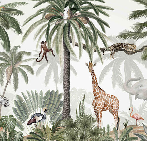 Foto tapete Painted jungle 6