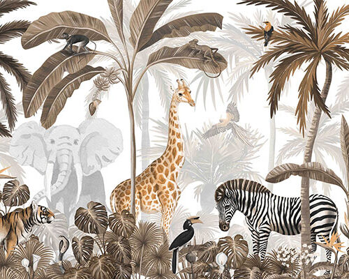 Foto tapete Painted jungle 7
