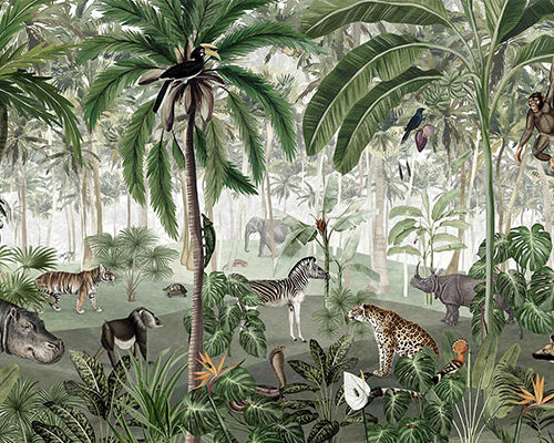 Foto tapete Painted jungle 9