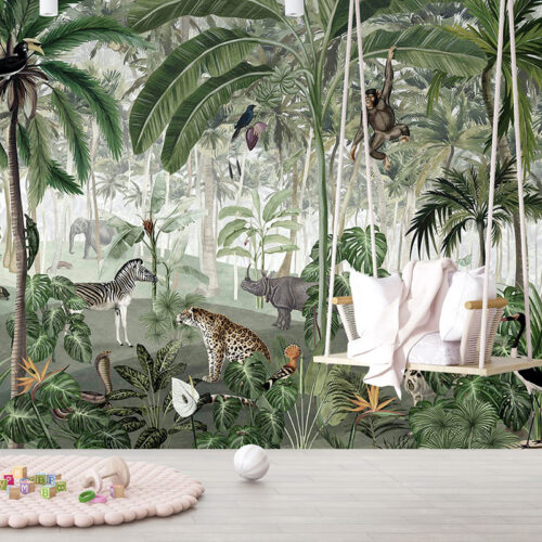 Foto tapete Painted jungle 9