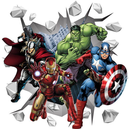 3D Avengers stiker