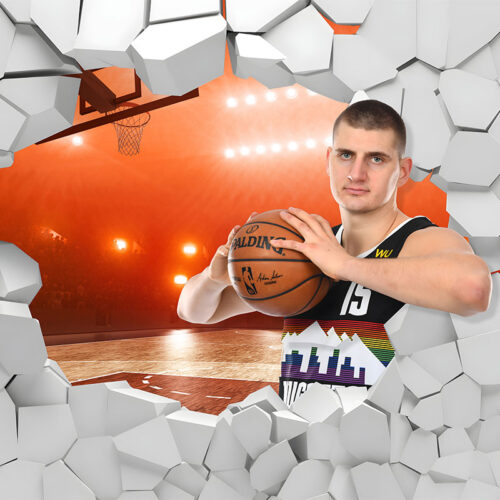 Foto Tapete 3D Basketball 3