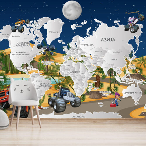 Foto tapete Mapa sveta 65