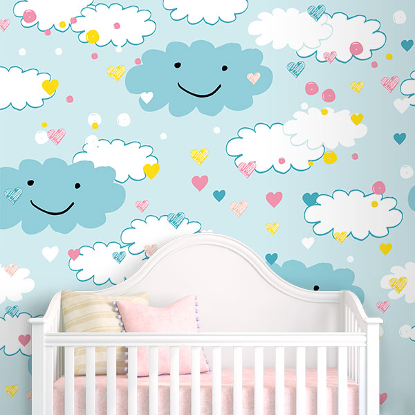 Foto tapete Happy Clouds
